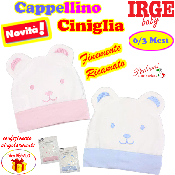 #CORREDINO# Cuffietta CINIGLIA "ORSETTO" IR546 in 2 colori