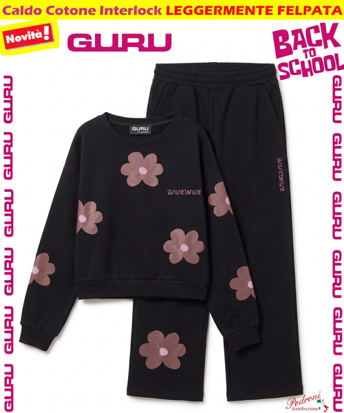 *BACK TO SCHOOL* GURU TUTA RAGAZZA art.003T 8/14 Anni BLACK