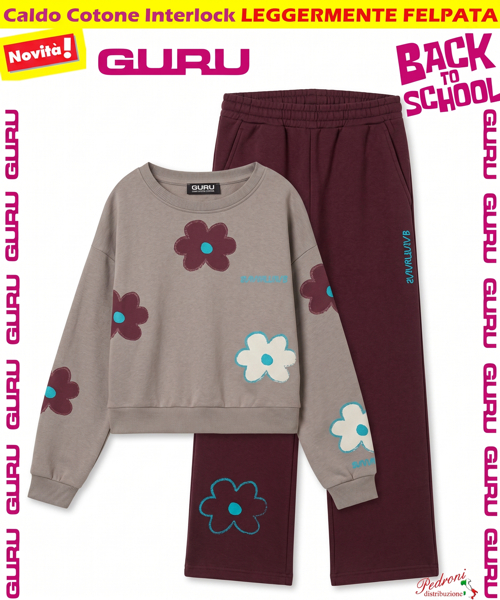 *BACK TO SCHOOL* GURU TUTA RAGAZZA art.003T 8/14 Anni NATURAL GR