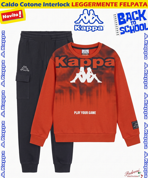 *BACK TO SCHOOL* KAPPA TUTA BAMBINO art.004K 3/7 Anni DEEP ORANG *BACK TO SCHOOL* KAPPA TUTA BAMBINO art.004K 3/7 Anni DEEP ORANG