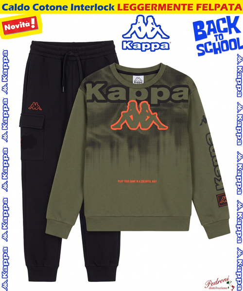 *BACK TO SCHOOL* KAPPA TUTA BAMBINO art.004K 3/7 Anni OLIVE *BACK TO SCHOOL* KAPPA TUTA BAMBINO art.004K 3/7 Anni OLIVE
