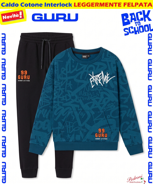 *BACK TO SCHOOL* GURU TUTA BAMBINO art.005K 3/7 Anni LYON BLUE