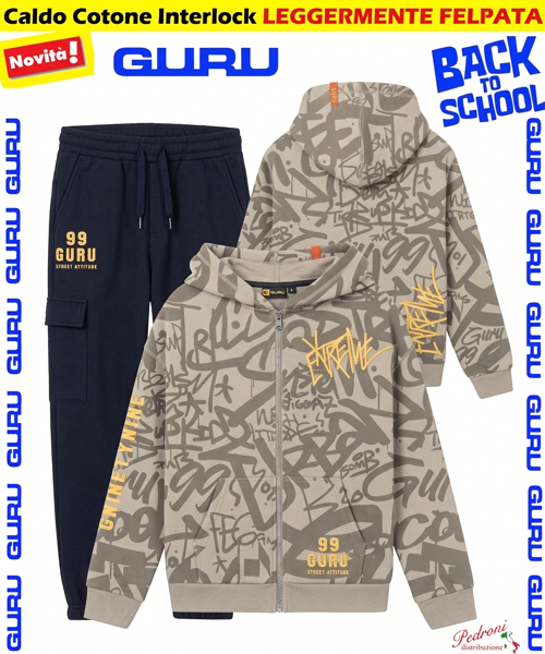 *BACK TO SCHOOL* GURU TUTA BAMBINO art.011K 3/7 Anni NATURAL GRE