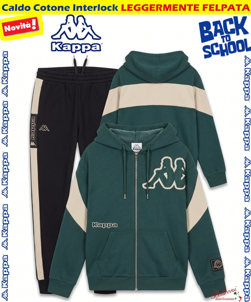 *BACK TO SCHOOL* KAPPA TUTA RAGAZZO art.012T 8/14 Anni FOREST