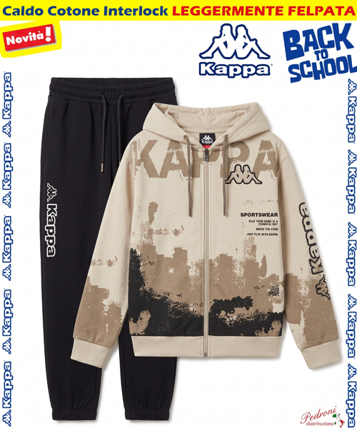 *BACK TO SCHOOL* KAPPA TUTA RAGAZZO art.016T 8/14 Anni AVORIO