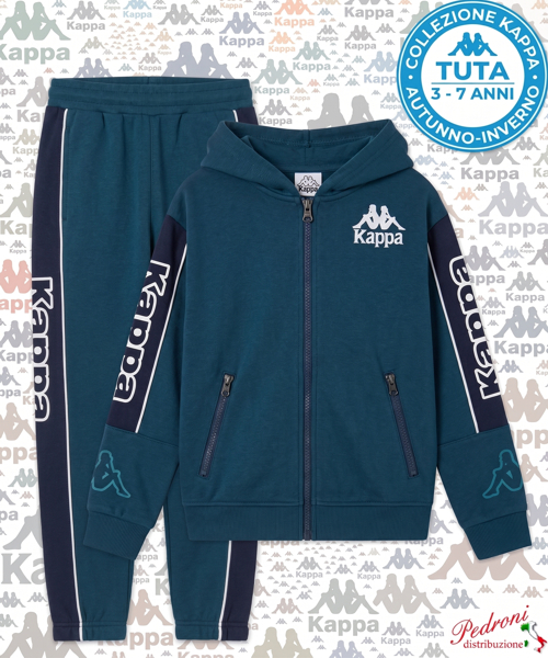 # KAPPA # TUTA BAMBINO Felpata 020K 3/7 Anni LYONS BLUE