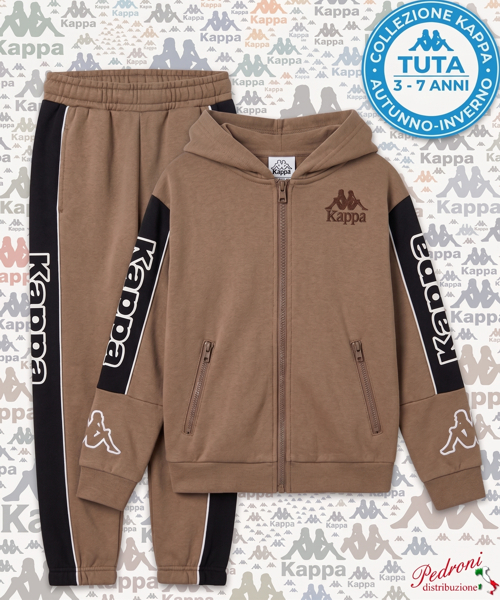 # KAPPA # TUTA BAMBINO Felpata 020K 3/7 Anni COCONOUT