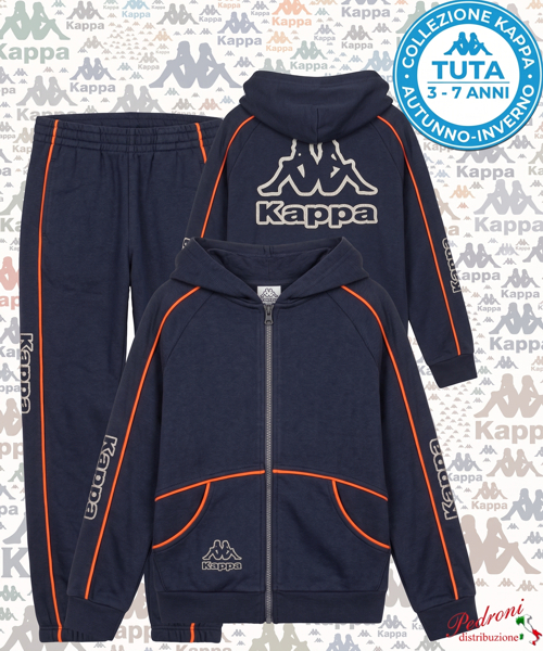 # KAPPA # TUTA BAMBINO Felpata 023K 3/7 Anni BLUE