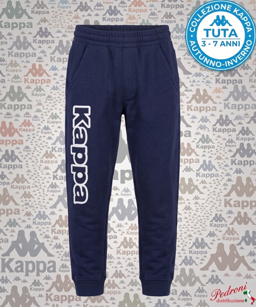#KAPPA# PANTALONE BAMBINO Felpato 049K 3/7 Anni BLUE
