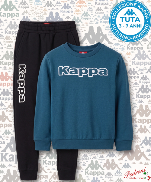 # KAPPA # TUTA BAMBINO Felpata 050K 3/7 Anni LYONS BLUE