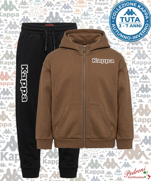 # KAPPA # TUTA BAMBINO Felpata 053K 3/7 Anni COCONOUT