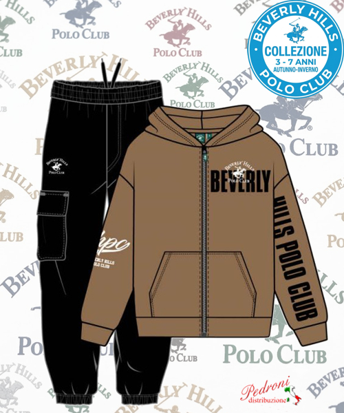 * POLO BEVERLY * TUTA BAMBINO Felpata 025K 3/7 Anni COCONUT