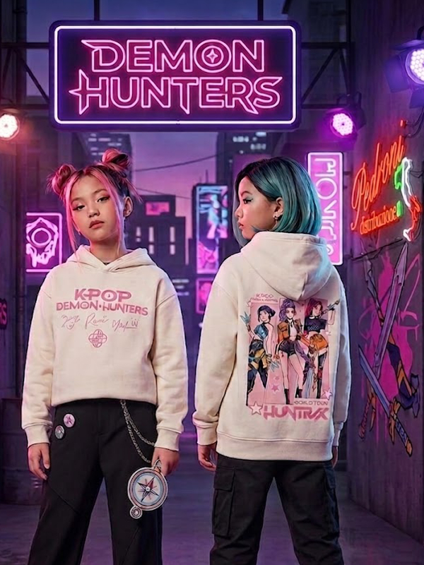 # FINE OTTOBRE # K-POP DEMON HUNTERS Felpa 6/14 Anni KP74
