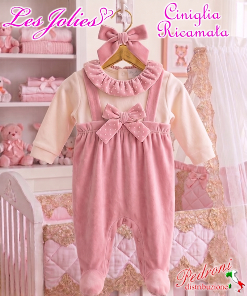 Les Jolies TUTINA CINIGLIA LJ244.42 ROSA 0/1 MESI