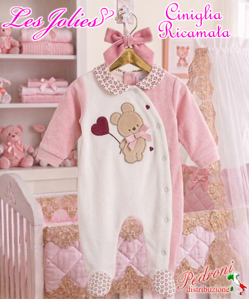 Les Jolies TUTINA CINIGLIA LJ244.46 PANNA/ROSA 1/3 MESI