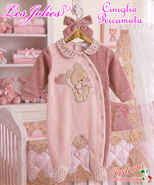 Les Jolies TUTINA CINIGLIA LJ244.46 ROSA 0/1 MESI Les Jolies TUTINA CINIGLIA LJ244.46 ROSA 0/1 MESI