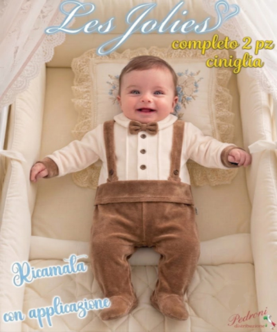 Les Jolies COMPLETO 2 pz.CINIGLIA LJ-334.38 NOCCIOLA 0/1 MESI Les Jolies COMPLETO 2 pz.CINIGLIA LJ-334.38 NOCCIOLA 0/1 MESI