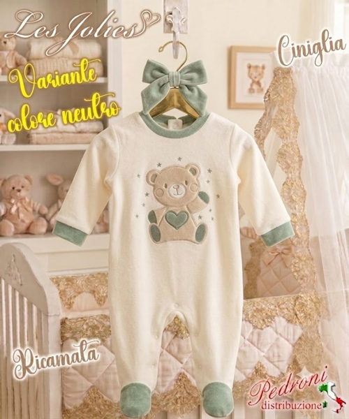 Les Jolies TUTINA CINIGLIA LJ444.22 P. VERDE 6/9 MESI
