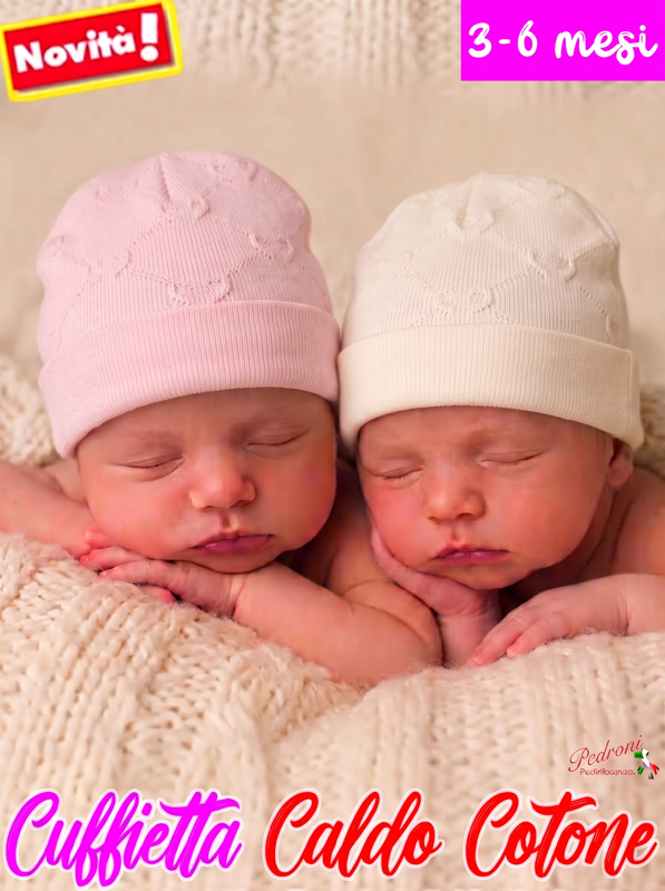 *MAFER* Cuffietta CALDO COTONE WSB8490 Latte-Rosa 3/6 Mesi *MAFER* Cuffietta CALDO COTONE WSB8490 Latte-Rosa 3/6 Mesi