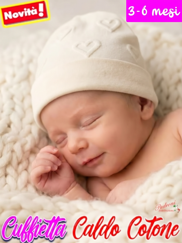 *MAFER* Cuffietta BABY in CALDO COTONE WSB9309 Latte 3/6 mesi *MAFER* Cuffietta BABY in CALDO COTONE WSB9309 Latte 3/6 mesi
