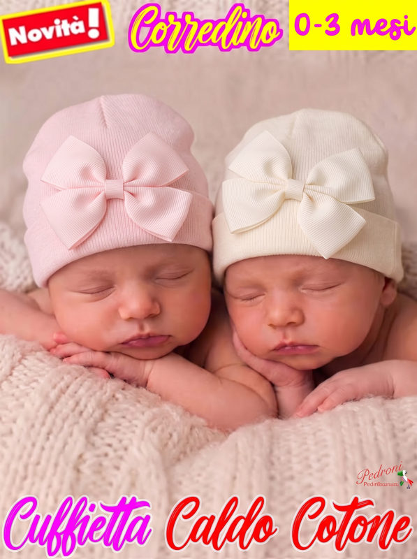 *MAFER* Cuffietta CALDO COTONE WSB9315 Rosa-Latte 0-3 Mesi *MAFER* Cuffietta CALDO COTONE WSB9315 Rosa-Latte 0-3 Mesi