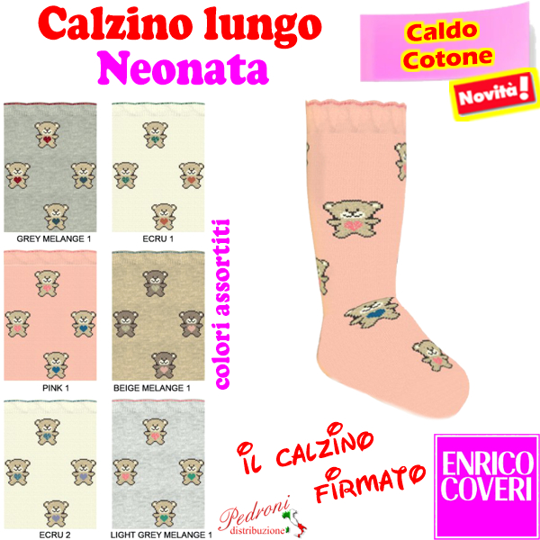 COVERI Calzino Lungo NEONATA CALDO COTONE LOLLY-381 Tg.14/24 COVERI Calzino Lungo NEONATA CALDO COTONE LOLLY-381 Tg.14/24