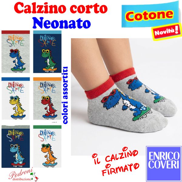 COVERI Calzino CORTO NEONATO COTONE GIRABABY-331 Tg.13/24