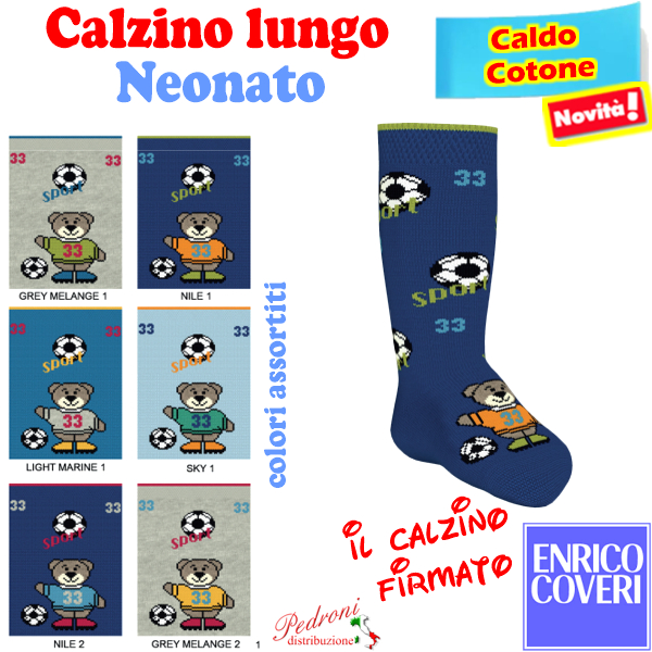 COVERI Calzino Lungo NEONATO CALDO COTONE PISOLO-372 Tg.18/24 COVERI Calzino Lungo NEONATO CALDO COTONE PISOLO-372 Tg.18/24