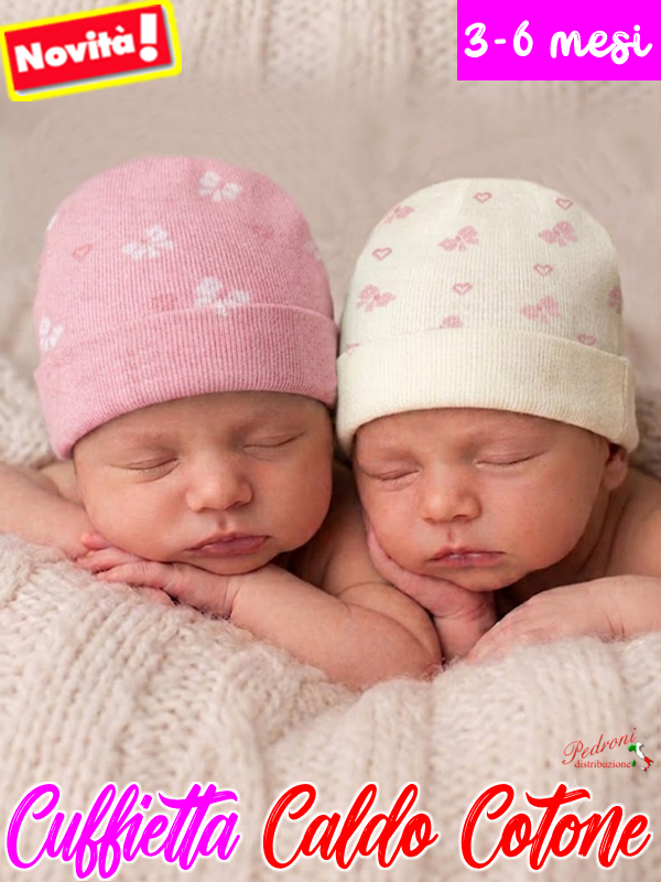 *MAFER* Cuffietta CALDO COTONE 8927 Latte-Rosa 3/6 Mesi *MAFER* Cuffietta CALDO COTONE 8927 Latte-Rosa 3/6 Mesi