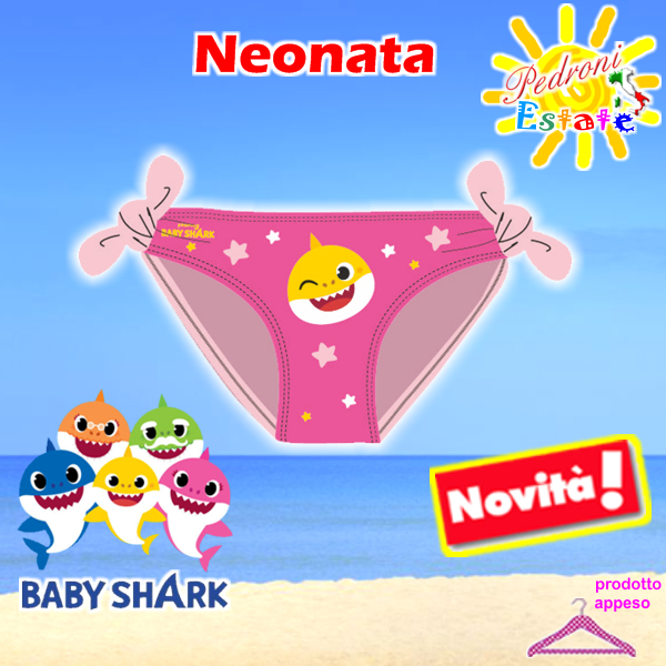 # OFFERTA # BABY SHARK Slip NEONATA 12/30 Mesi BS1444 Rosa