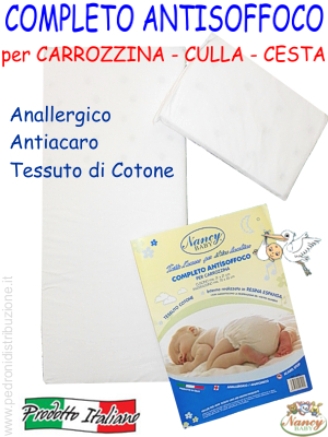 COMPLETO ANTISOFFOCO Culla - Carrozzina art.1102