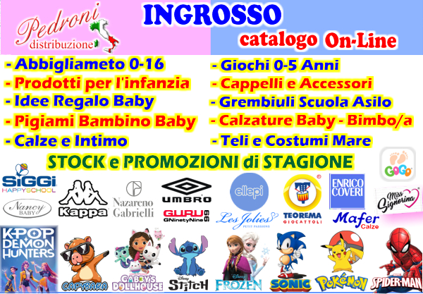 INGROSSO ABBIGLIAMENTO BAMBINO PRODUTTORE IMPORTATORE GROSSISTA DISNEY ABBIGLIAMENTO BAMBINI