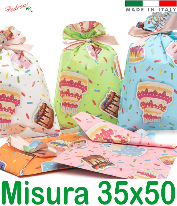 BUSTA per CONFEZIONI REGALO art.CAKES Cm.35x50