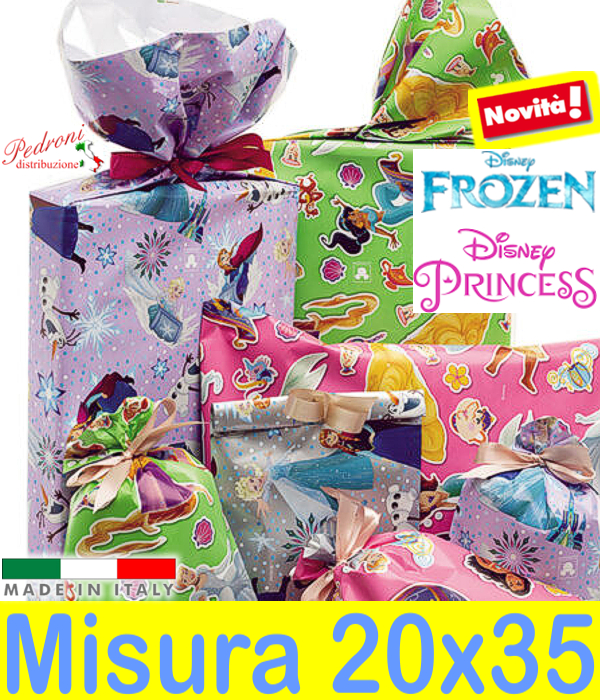 *NOVITA'* BUSTA per CONFEZIONI REGALO Art.PRINCESS Cm.20x35