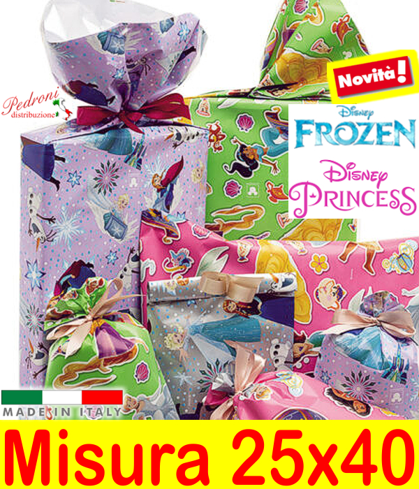 *NOVITA'* BUSTA per CONFEZIONI REGALO Art.PRINCESS Cm.25x40