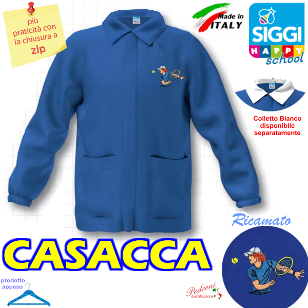 SIGGI CASACCA SCUOLA bambino 47CS1894 BLUETTE Tg.70 Cm.122