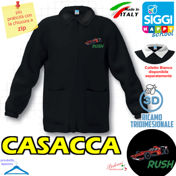 SIGGI CASACCA SCUOLA bambino 47CS1896 NERO Tg.100 Cm.158
