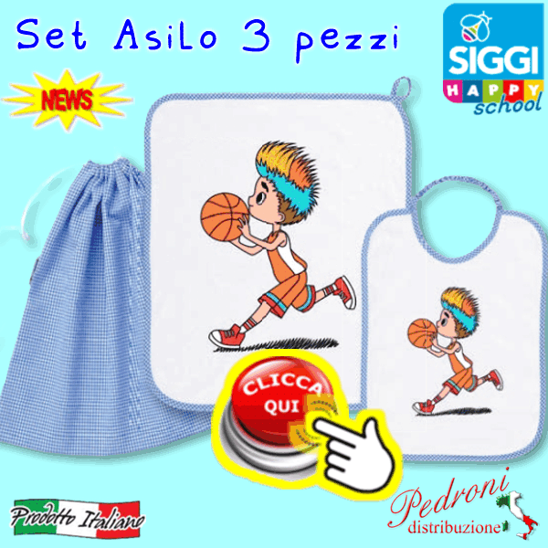 -SET 3 PEZZI Asilo SIGGI