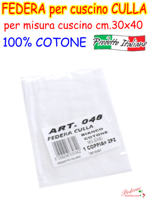 FEDERA per cuscino CULLA Cm.30x40 Art.NG-048 BIANCO FEDERA per cuscino CULLA Cm.30x40 Art.NG-048 BIANCO
