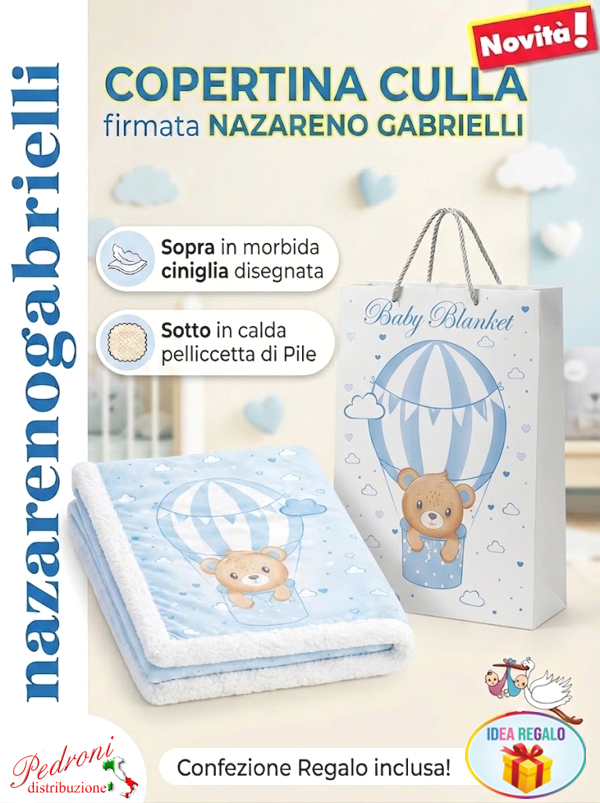 Copertina CULLA "CON PELLICCETTA" NG-4746 CIELO