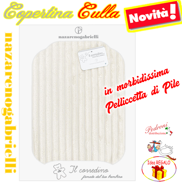 Copertina CULLA "Pelliccetta di Pile" a coste NG-441 LATTE