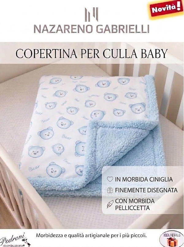 Copertina CULLA "CON SHERPA" NG-4729 CIELO