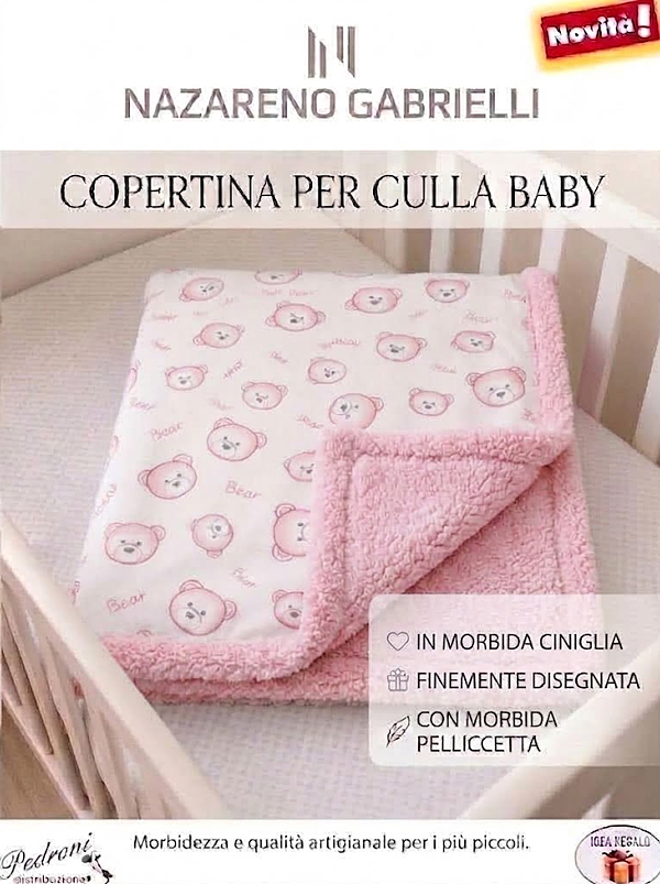 Copertina CULLA "CON SHERPA" NG-4729 ROSA