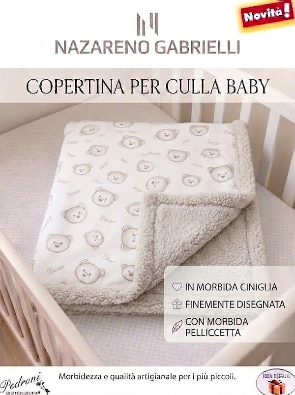 Copertina CULLA "CON SHERPA" NG-4729 TORTORA