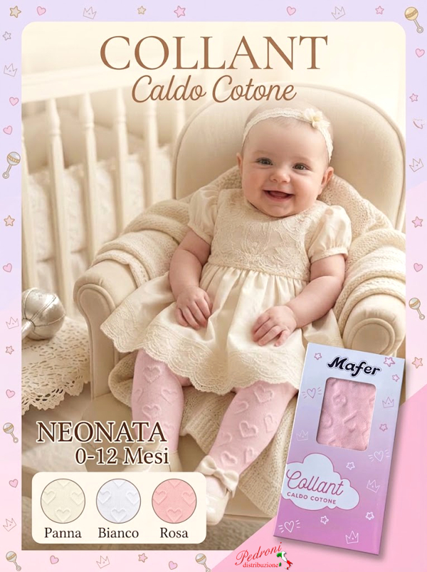 *PRIMI MESI* Collant CALDO COTONE 0/12 mesi CBF9252 in 3 colori ass. *PRIMI MESI* Collant CALDO COTONE 0/12 mesi CBF9252 in 3 colori ass.