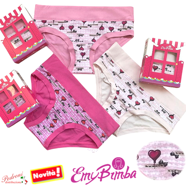 E M Y Slip bambina COTONE Art.B2948 TAGLIA 3 ANNI