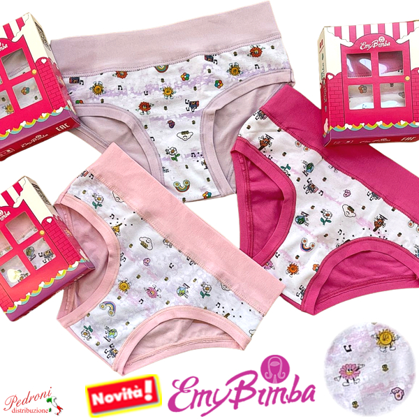 E M Y Slip bambina COTONE Art.B2952 TAGLIA 4 ANNI