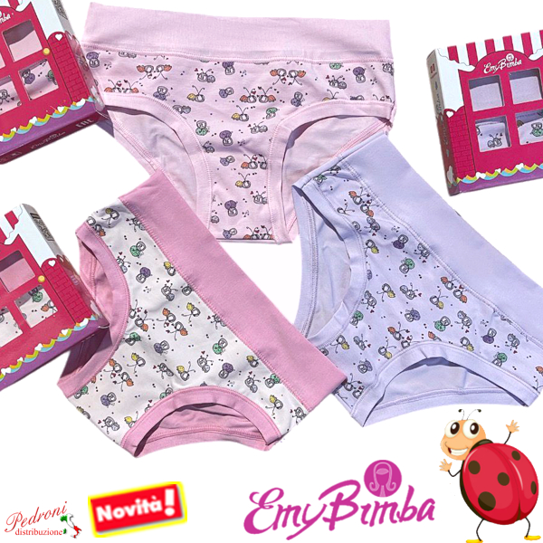 E M Y Slip bambina COTONE Art.B2954 TAGLIA 6 ANNI