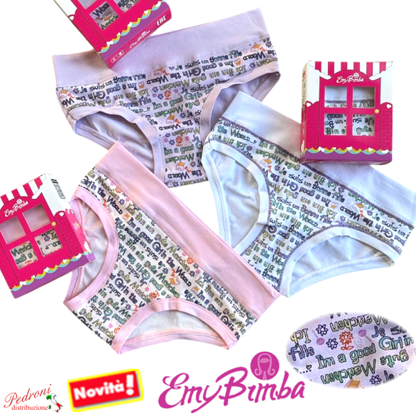 E M Y Slip bambina COTONE Art.B2978 TAGLIA 6 ANNI