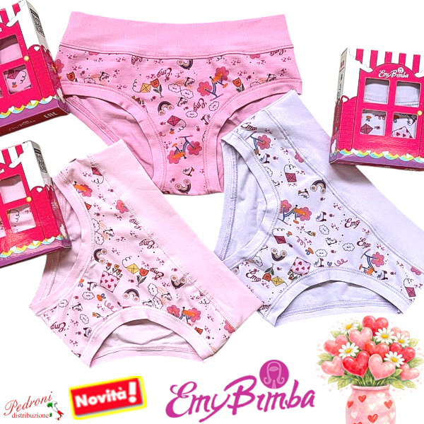 E M Y Slip bambina COTONE Art.B2986 TAGLIA 7 ANNI